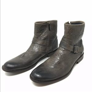 Men’s DW crinkled leather short boots fits 11-11.5